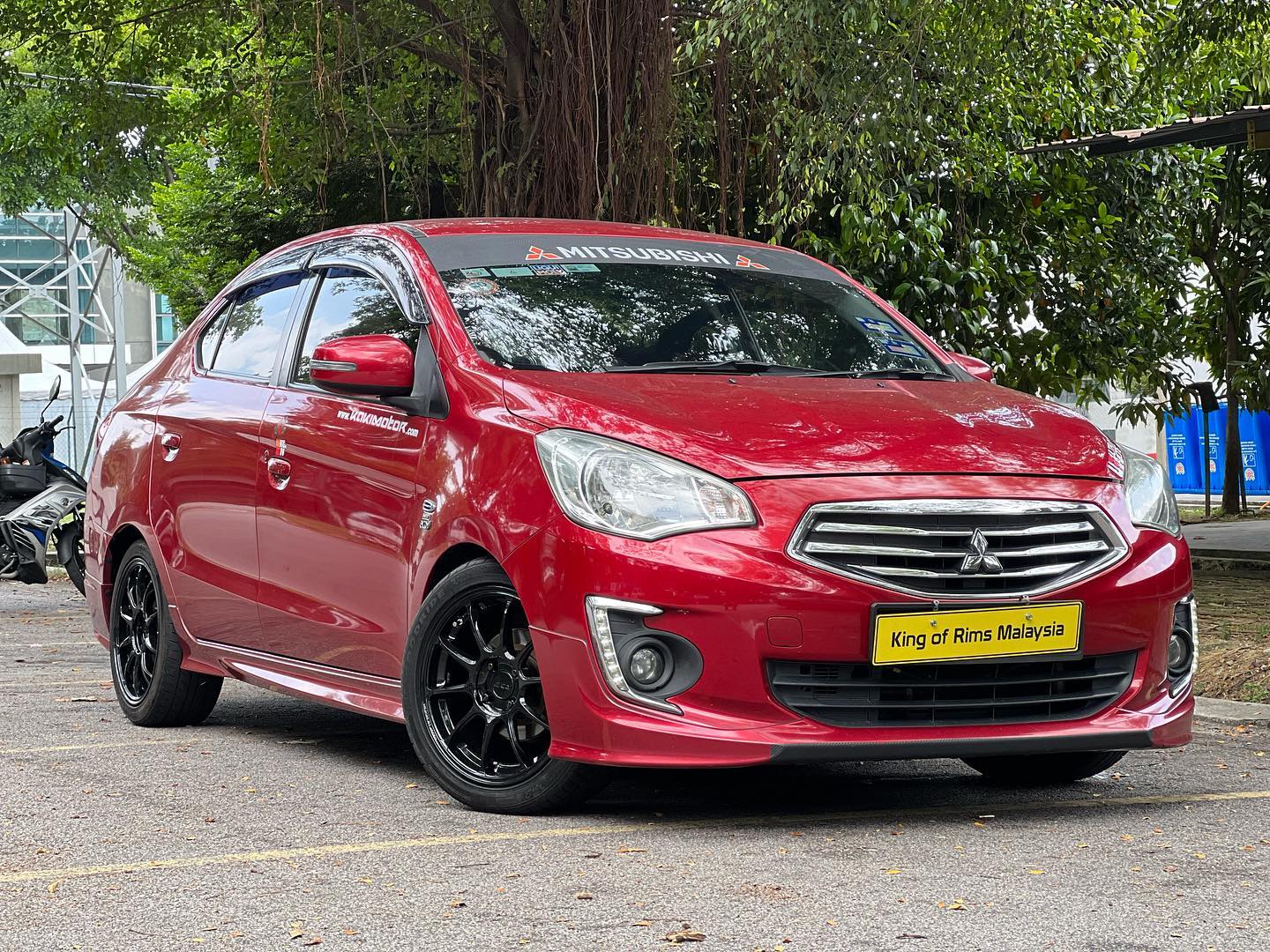 Mitsubishi Attrage with New 16... - King of Rims Malaysia | Facebook