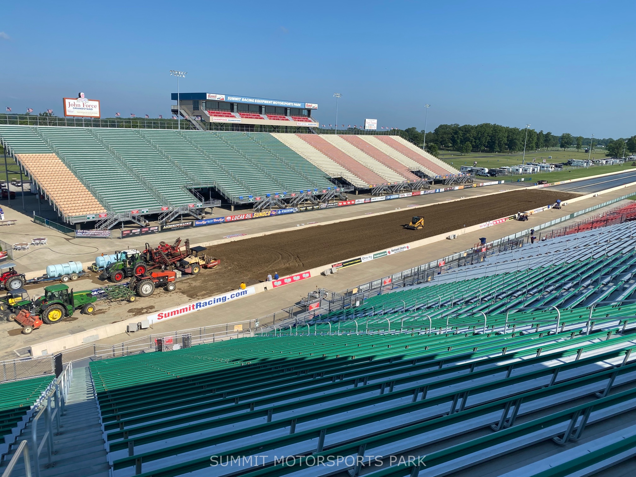 Summit Motorsports Park - The view from race control is decidedly ...