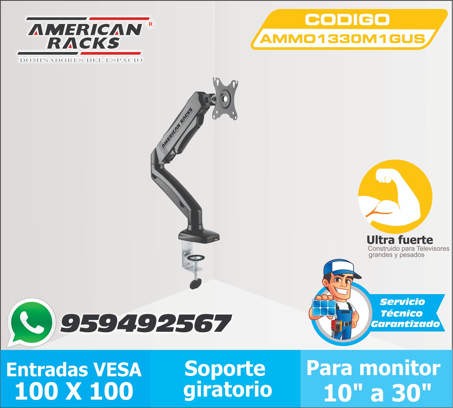 American Racks - SOPORTE PARA MONITOR 13