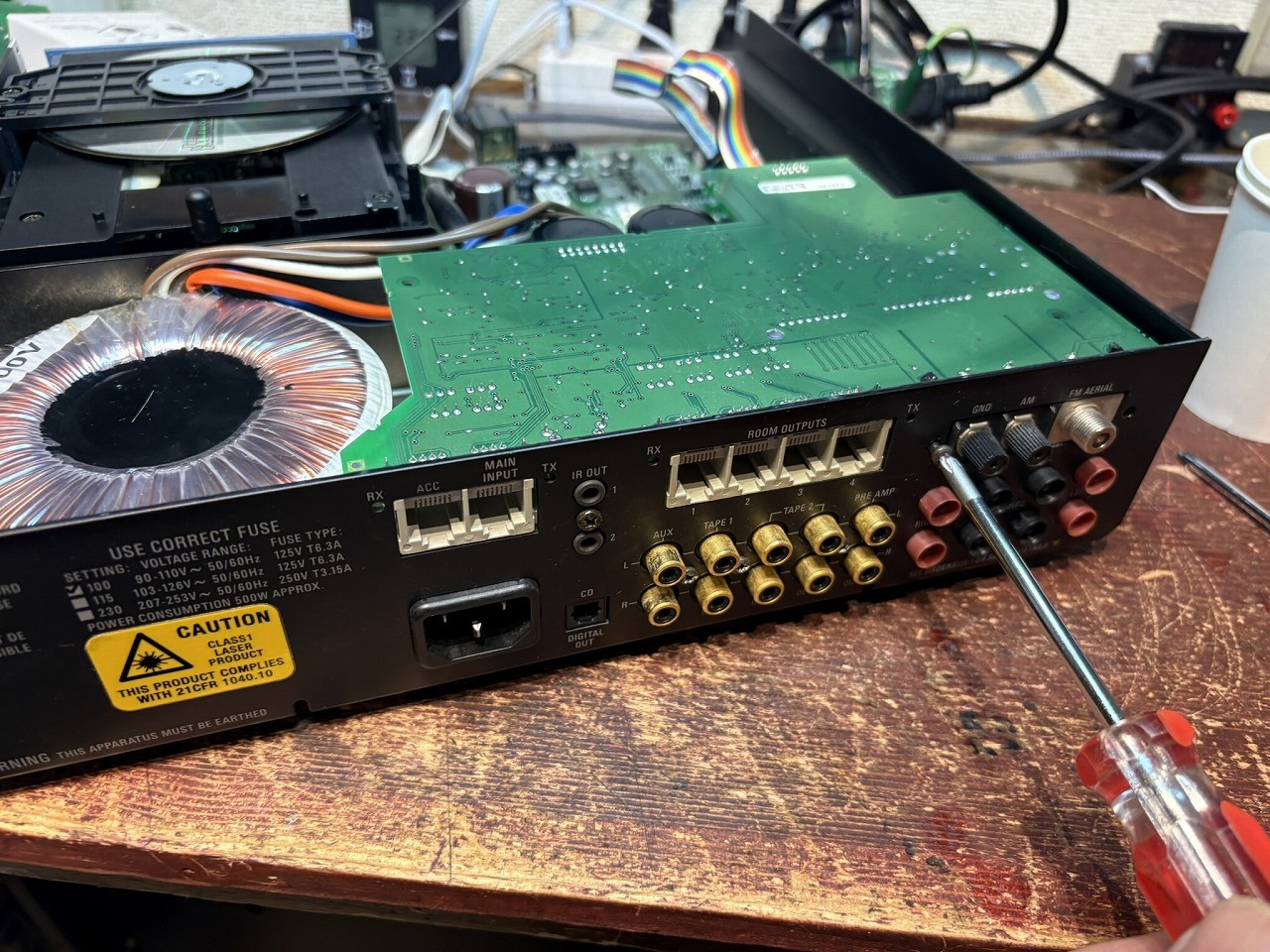 フォノイコライザー(AT-PEQ30)を購入しました。 mmとmcの切り替え途中