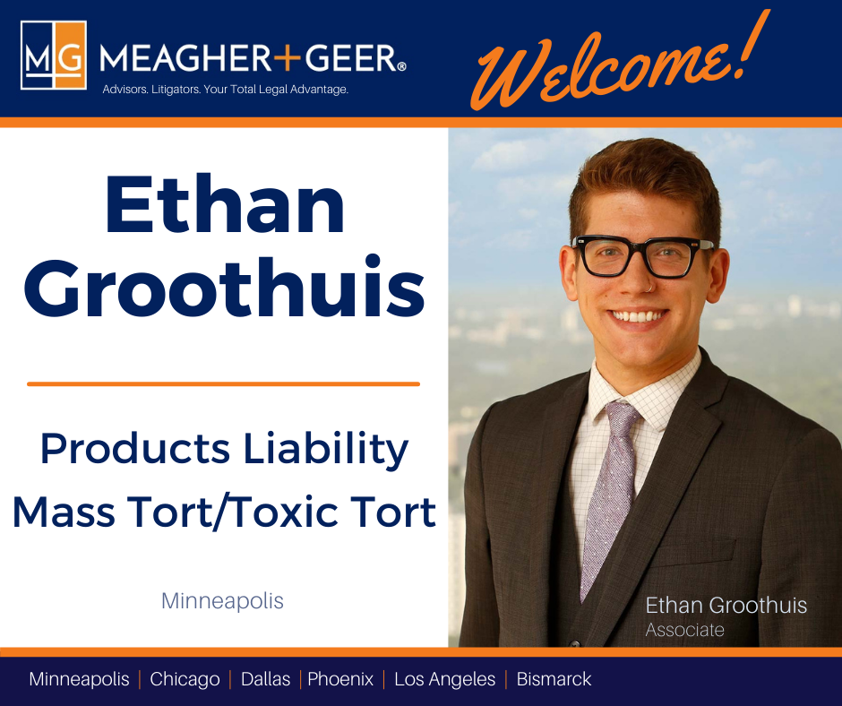 We are thrilled to welcome Ethan... - Meagher + Geer, PLLP | Facebook