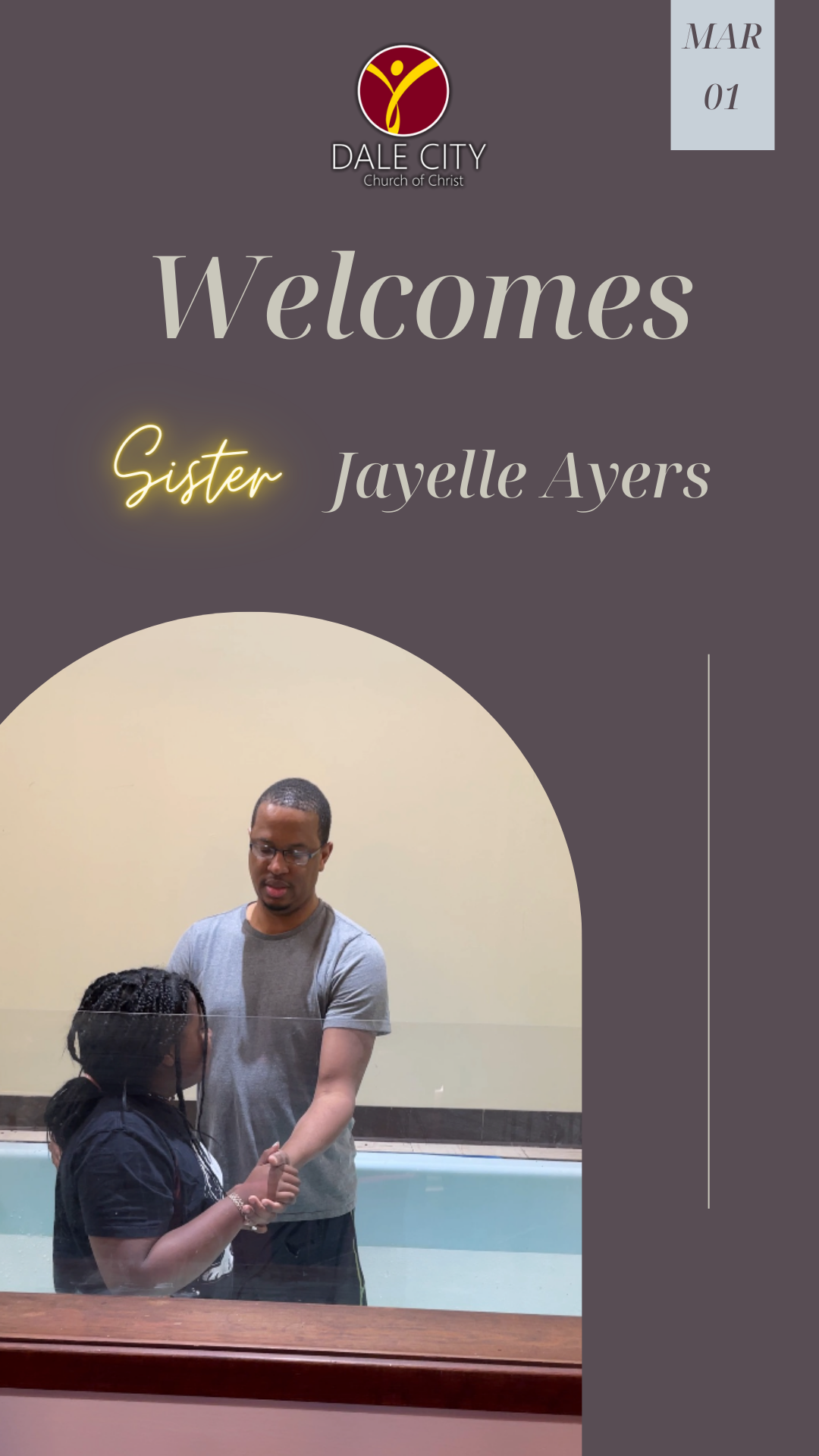 Join us as we welcome our... - Church of Christ At Dale City | Facebook