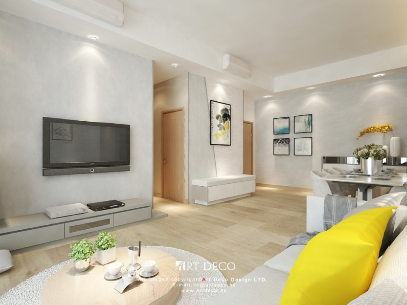 Art Deco Design Limited - 【安定沈穩 ‧ 寧靜樸實的空間】_ #沙田玖瓏山 #禪意 #低彩度的莫蘭迪灰 #牆畫 ...