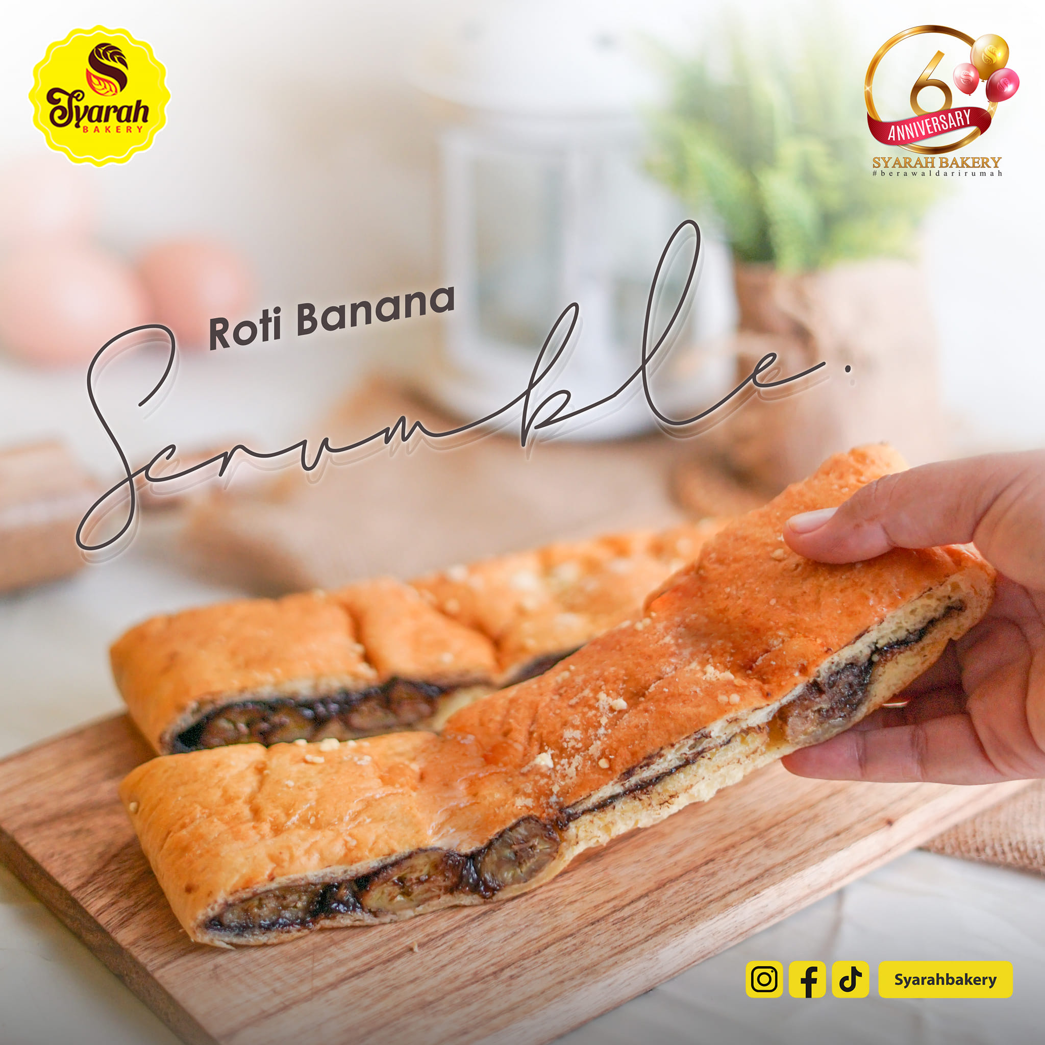 Syarah - Udah nyobain Roti Banana Scrumble dari Syarah Bakery belum? 😀 ...