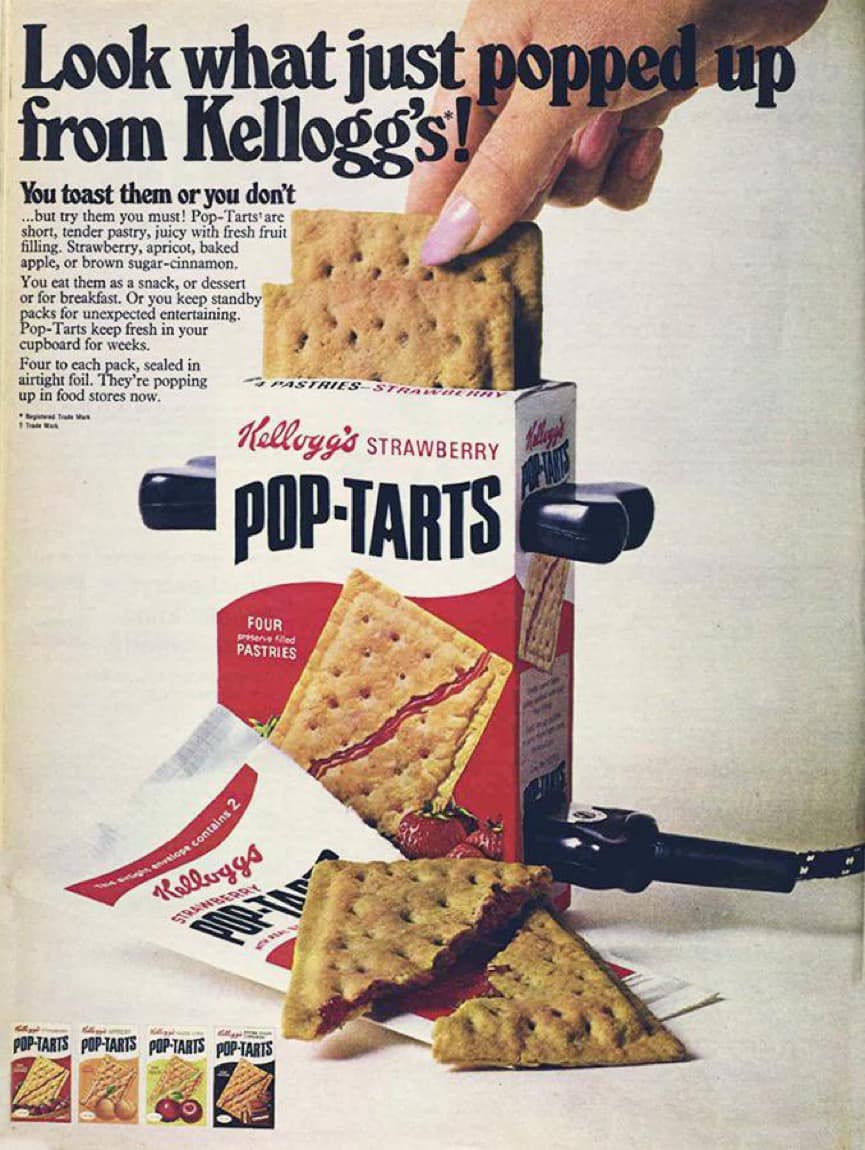 ☆ 70's Kellogg ケロッグ ポップ 1960s Kellogg Pop Tarts. I loved