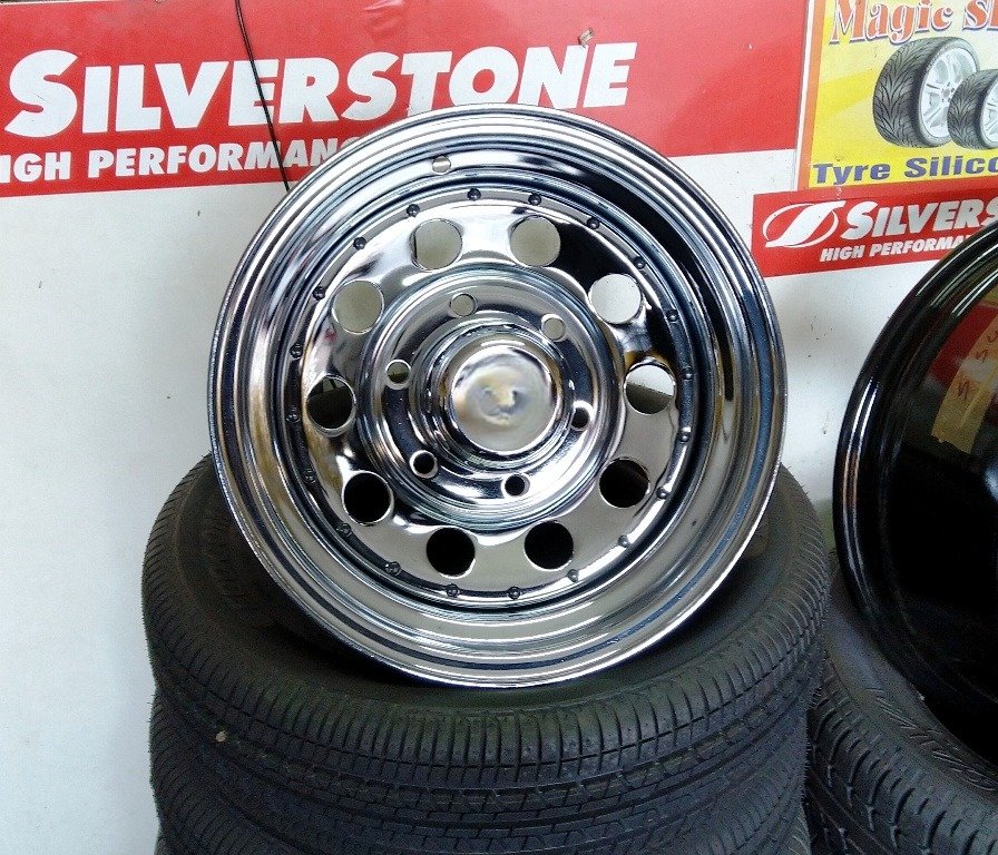 15 inch Chrome Quantum/Bakkie/Taxi/Trailer Rims. New - Car Wheels ...