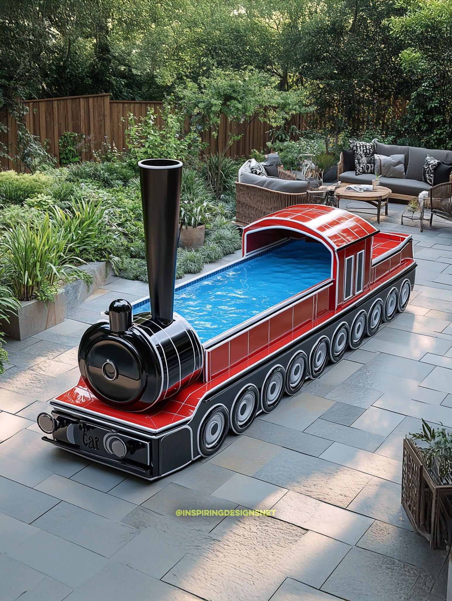 Inspiring - I'm gonna need a train pool this summer! 🤯 | Facebook