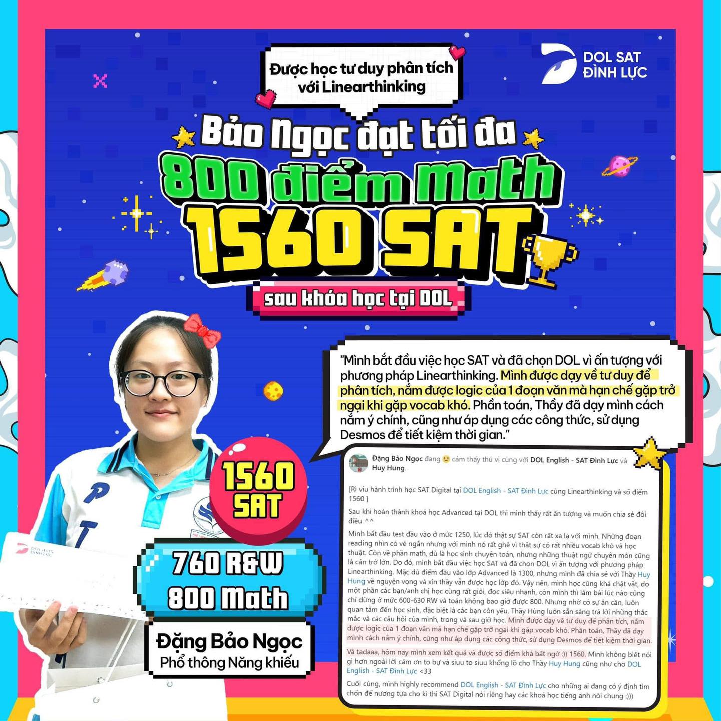 🔝Tối Đa 800 Math,... - DOL Đình Lực - điểm & review học viên | Facebook