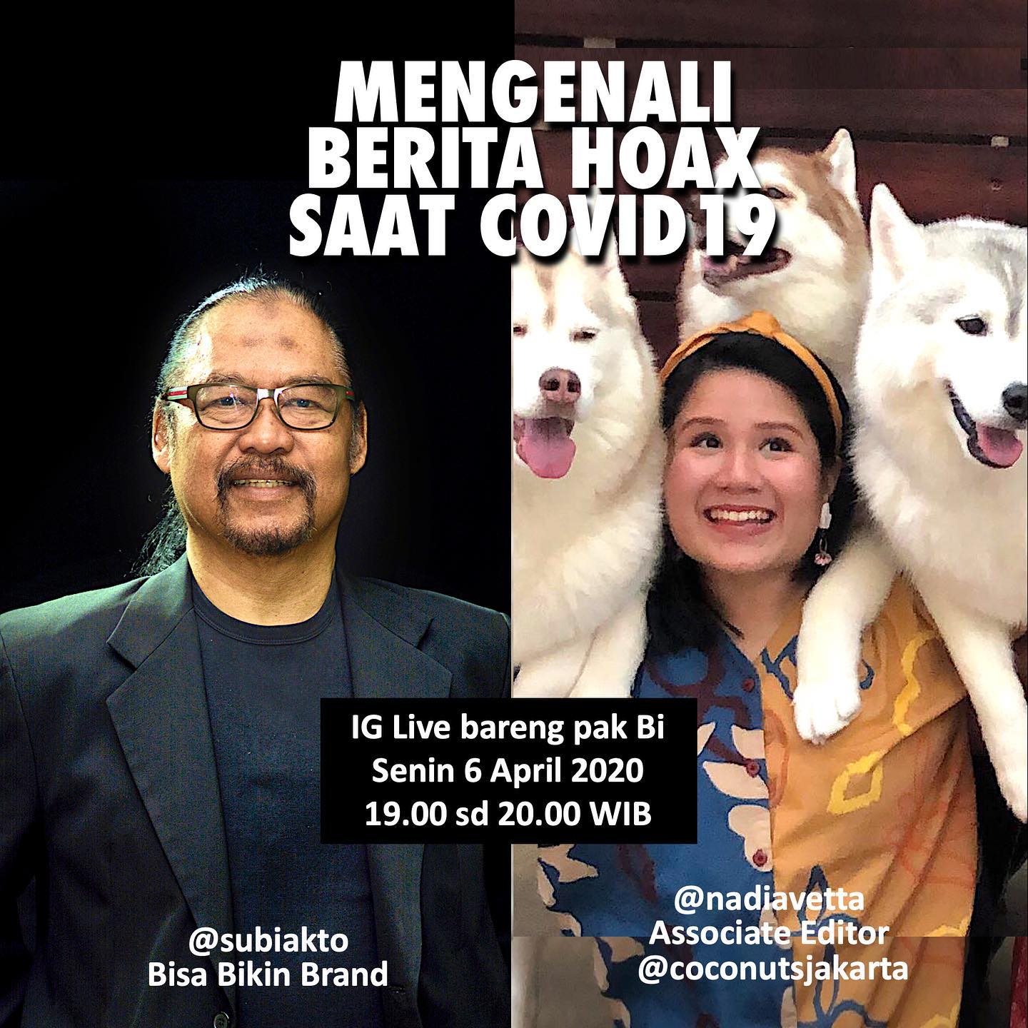 Subiakto - MENGENALI HOAX SAAT COVID-19 BARENG @NADIAVETTA...