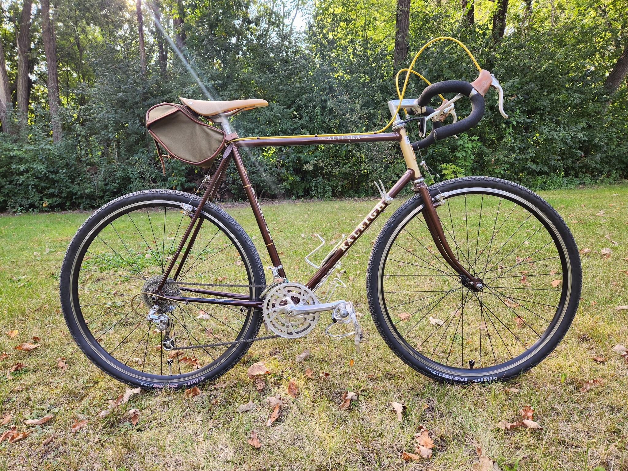 1984 Raleigh Alyeska Bicycle Modification with 700c Wheels and 9 