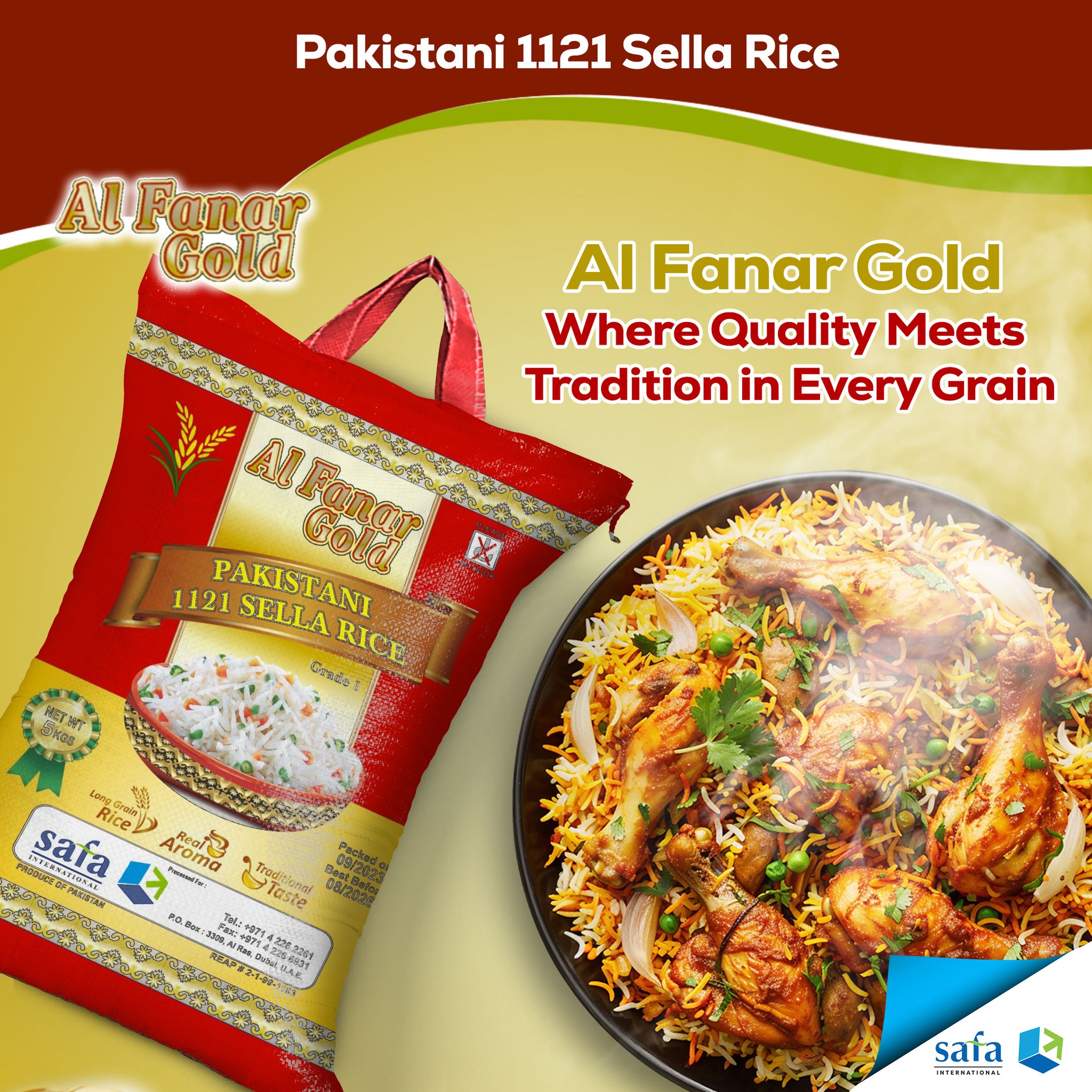 Safa Group - AL FANAR GOLD RICE. Bariis dhadhan leh...