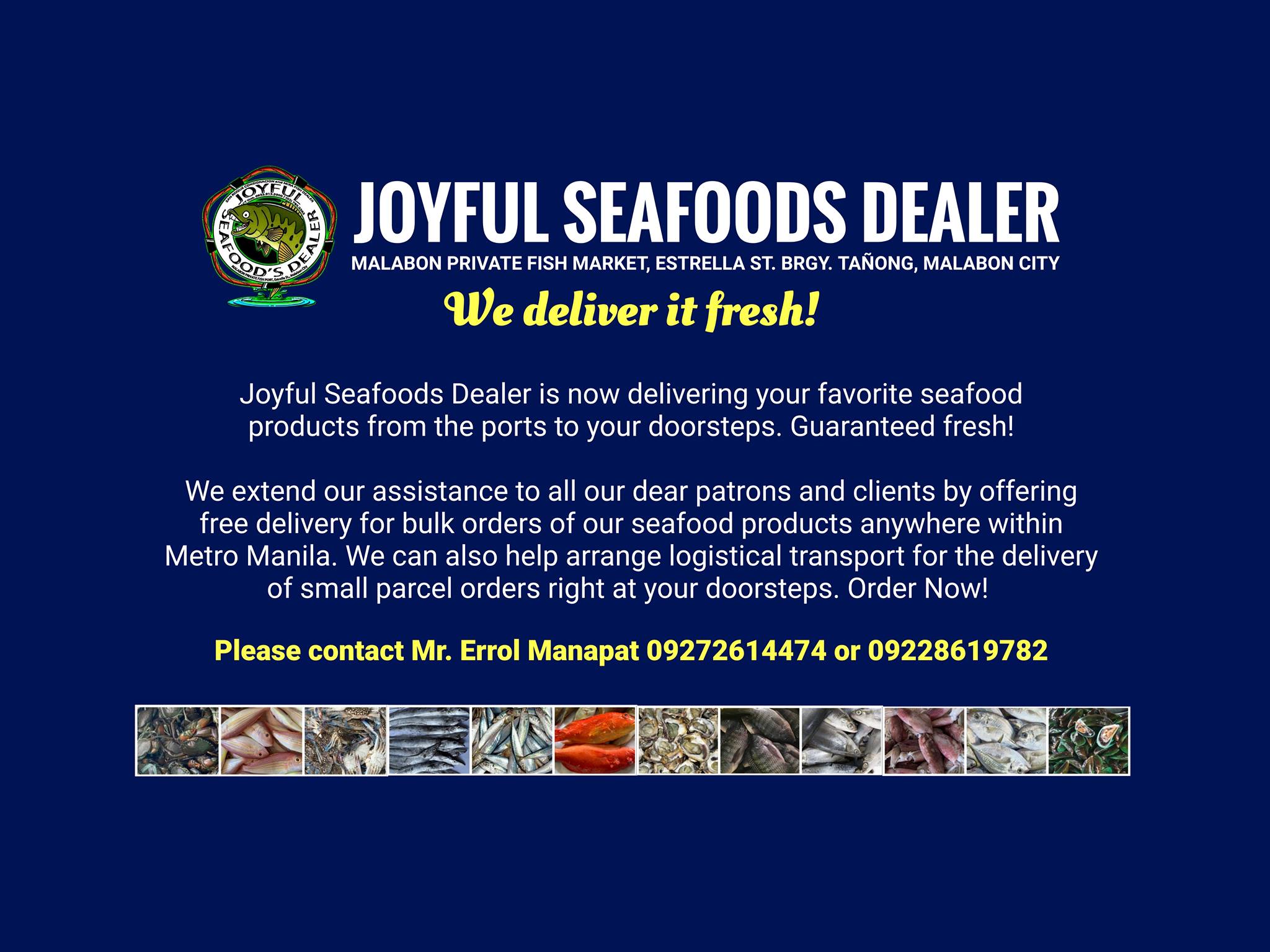 Joyful Seafood's Dealer | Malabon