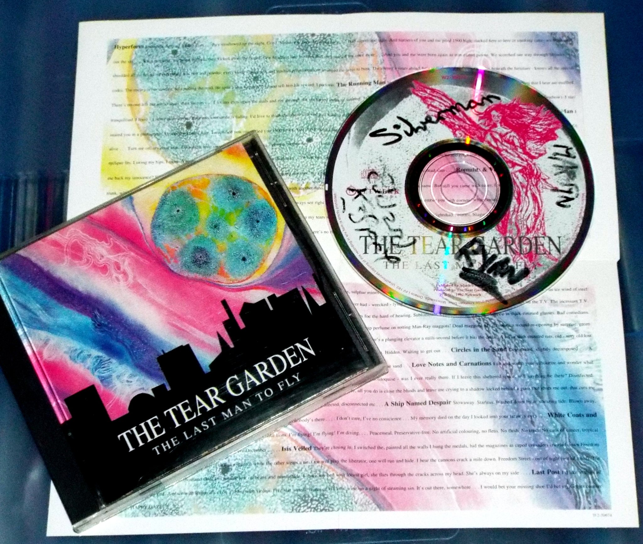 CD autographed by Edward Ka-Spel, The Silverman, Ryan Moore and 