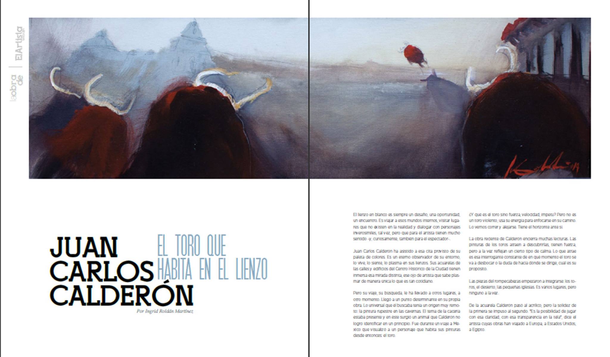 El toro que habita en el lienzo ¿Y... - El Artista Magazine