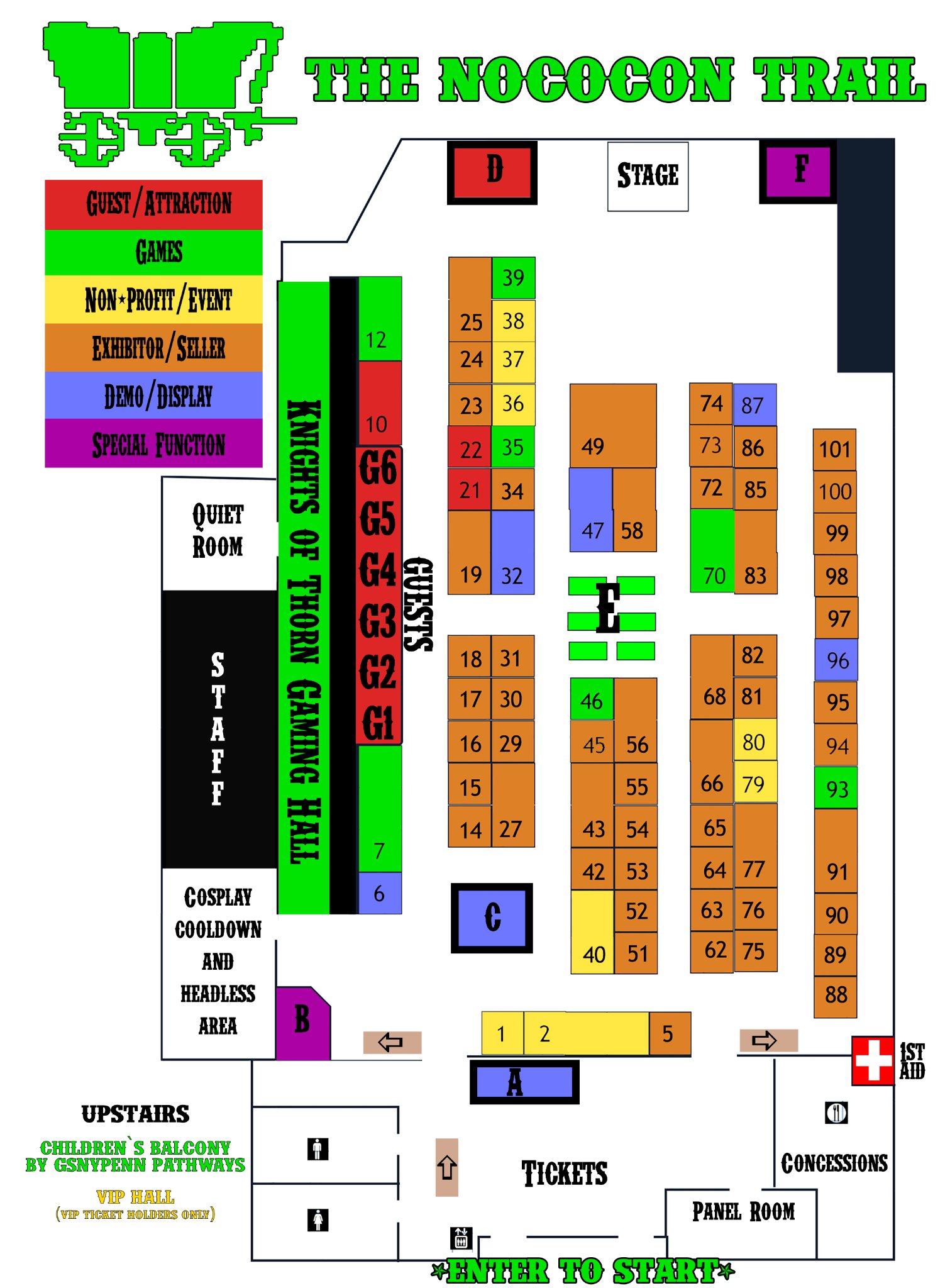 Nococon - The official Nococon 2022 convention map is... | Facebook