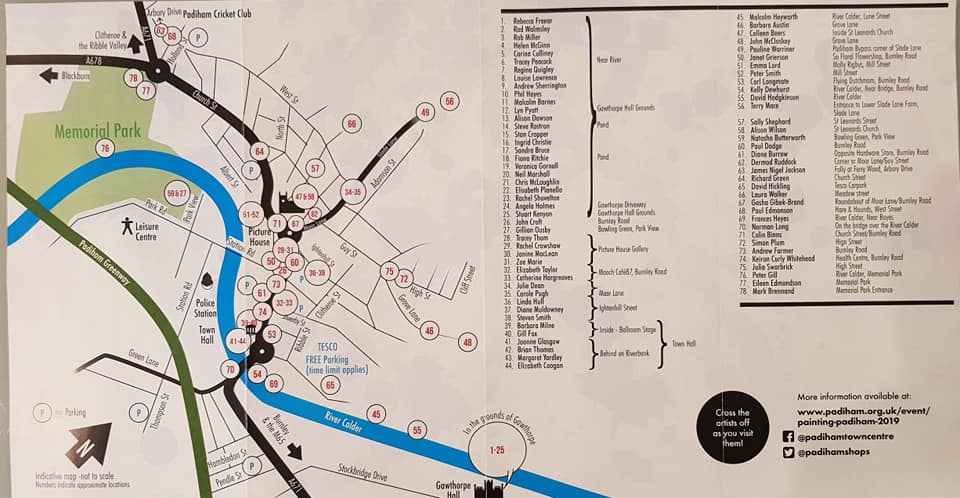 Here is the map and visitor guide for... - Painting Padiham