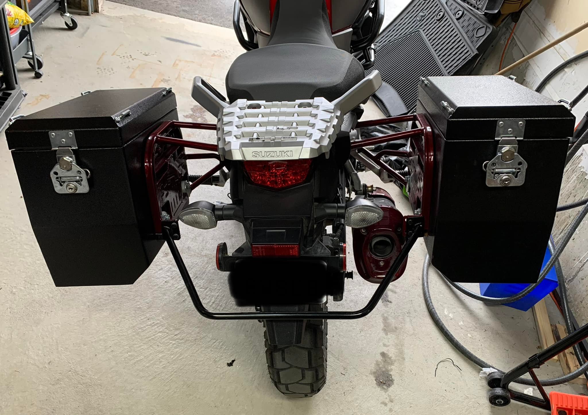 2014 Suzuki V-Strom 1000 custom side boxes for sale