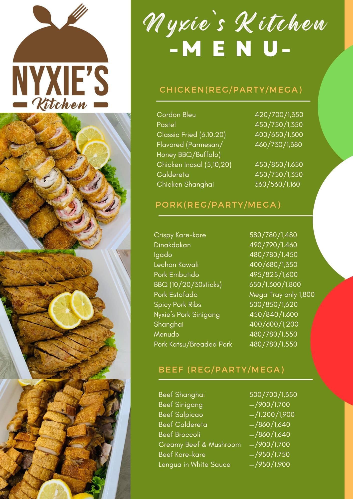 Nyxie’s Kitchen - ~ UPDATED MENU ~ 10012024...