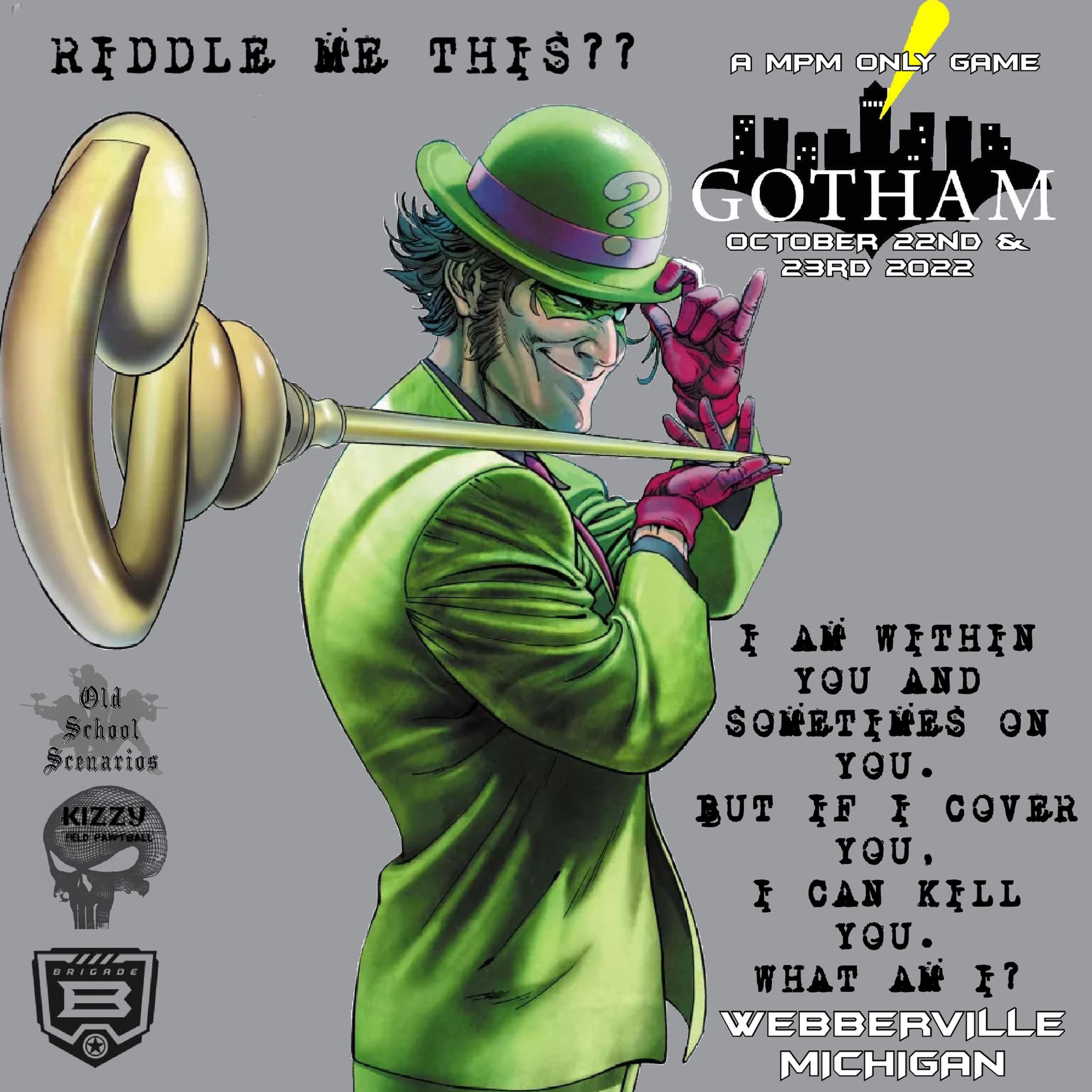 The Riddlers’ Riddle #3 of ?? - Old School Scenarios | Facebook