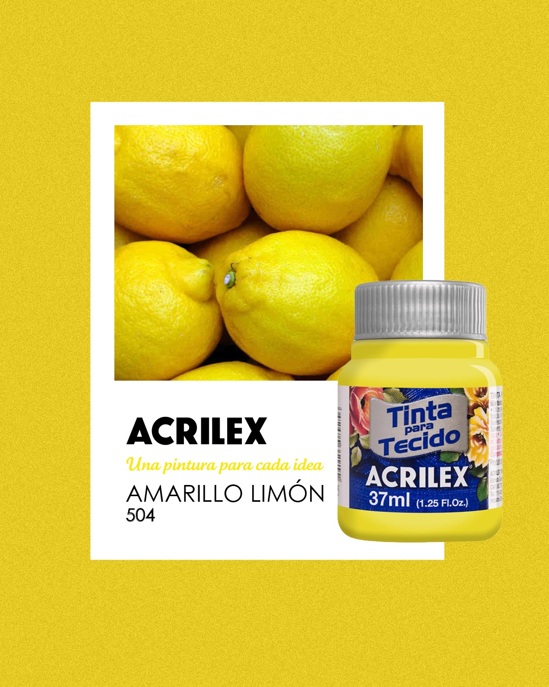 Acrilex - 🍋 ¡Explosión de frescura y luz! El Amarillo Limón de Acrilex ...