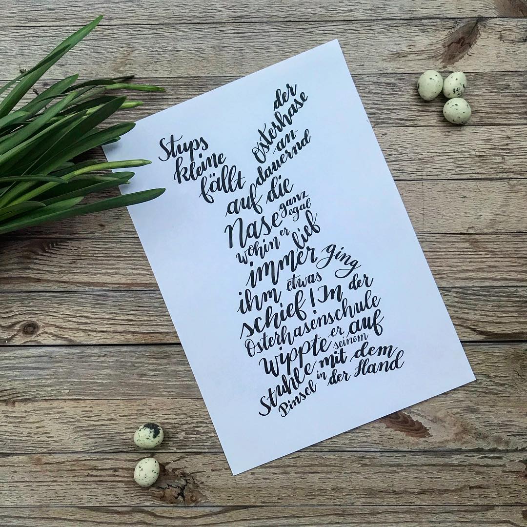Caramel Lettering - Langsam kommt Osterstimmung auf! Gestern beim ...