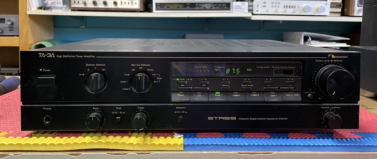 Nakamichi TA-25 Dual aux, tuner amplifier. Full analogue control