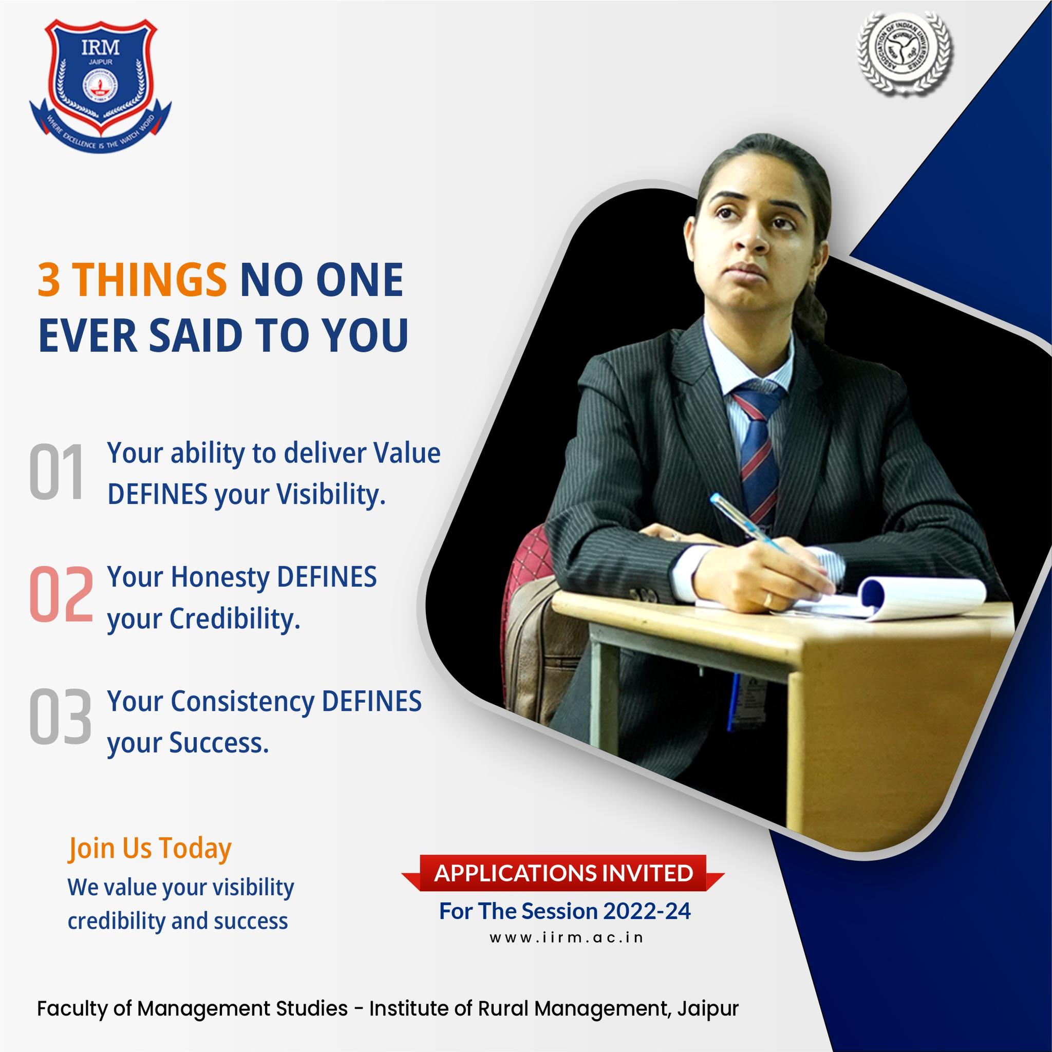 FMS-IRM is... - Institute of Rural Management, Jaipur | Facebook