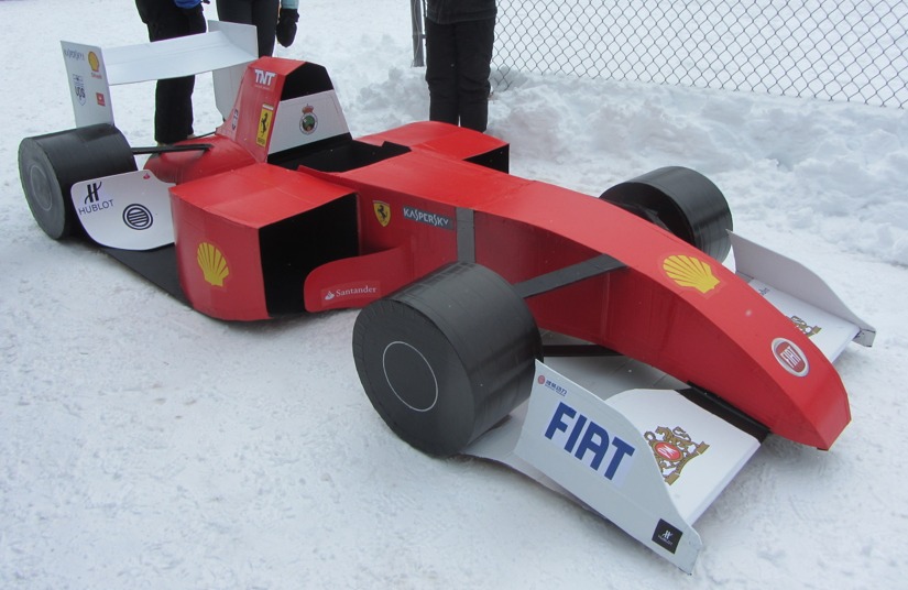 Cardboard Sled Race