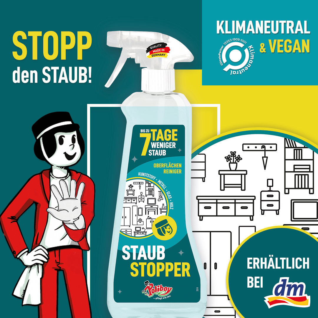 🤚STOPP, wichtige Meldung: Unser Staub Meister heißt jetzt Staub Stopper! Schon bei dm entdeckt?✨