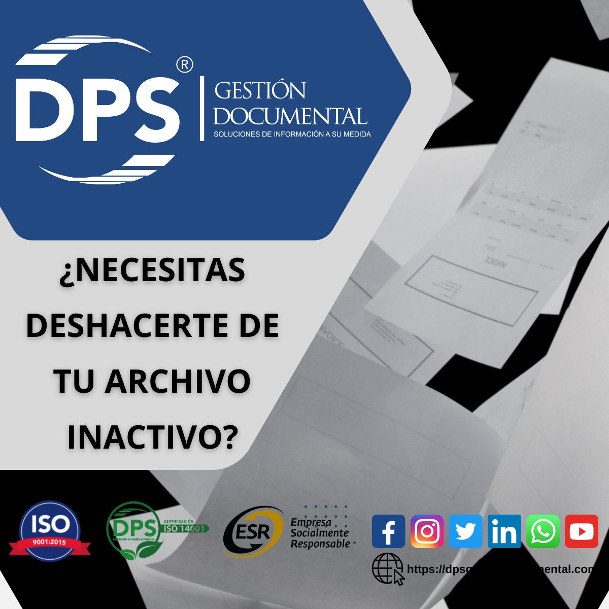¿Exceso de documentos inactivos?... - DPS Gestión Documental | Facebook