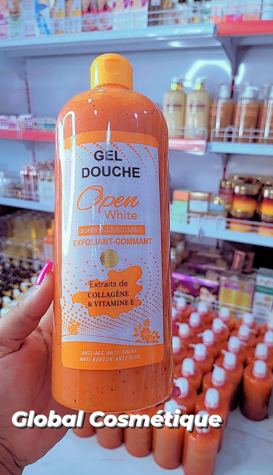 Gel Douche Exfoliant Ultra Blanchissant MykMy - Open White Final Kinto - 100% Naturel - Anti-imperfections