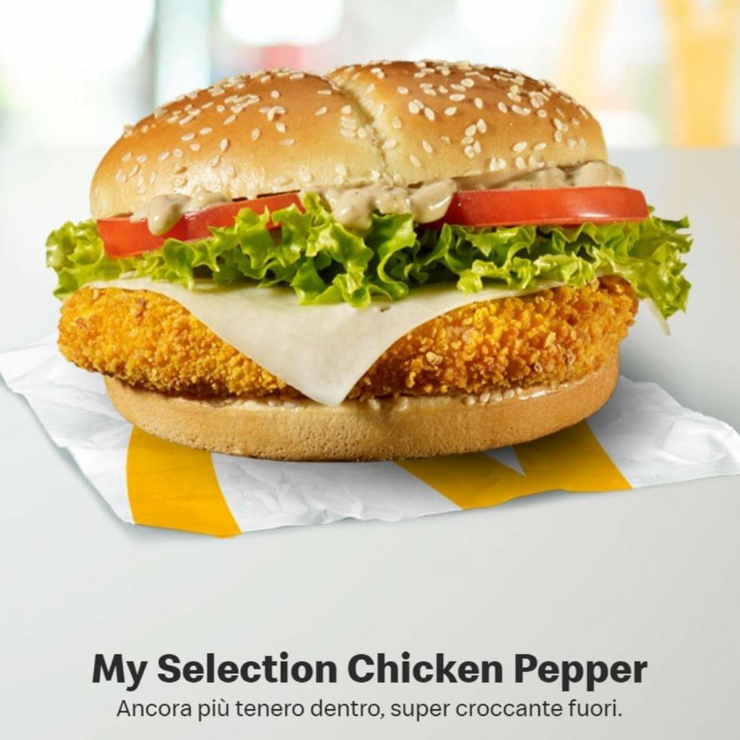 McDonald's - 😋 Il My Selection Chicken Pepper 100% petto...