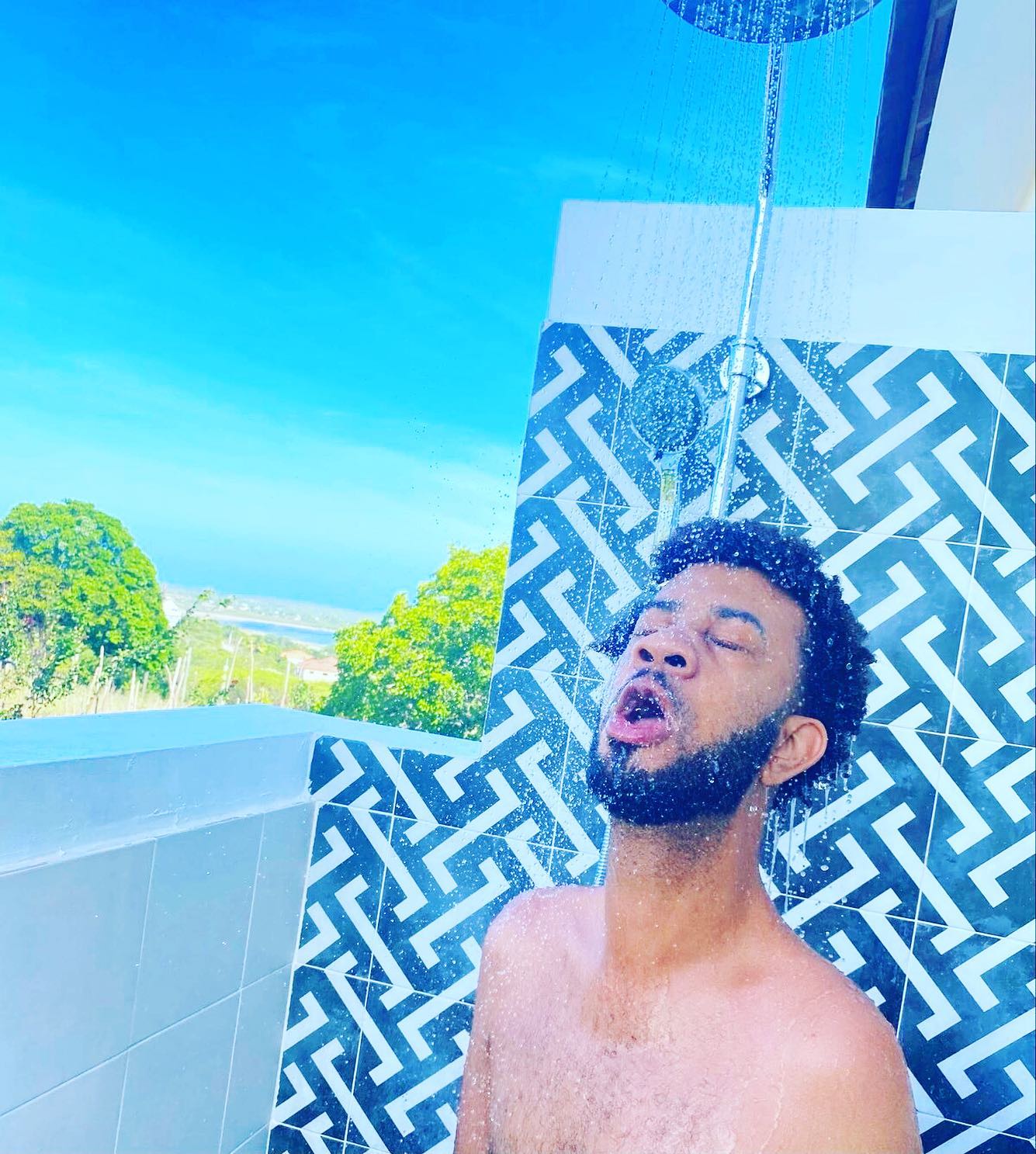 palms360jamaica - Our outdoor Firefly Penthouse shower gets rave ...
