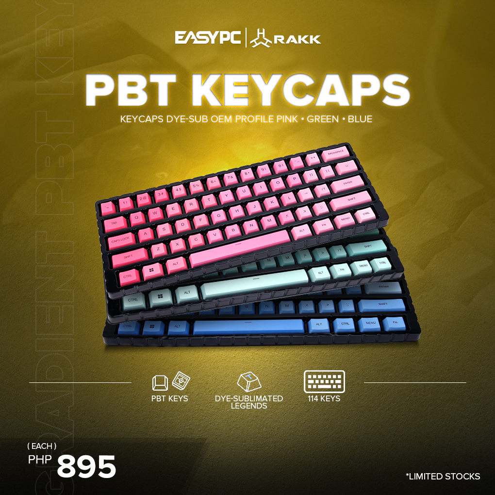 EASY PC - Aesthetics 'yern? Ganda ng RAKK Gradient PBT...