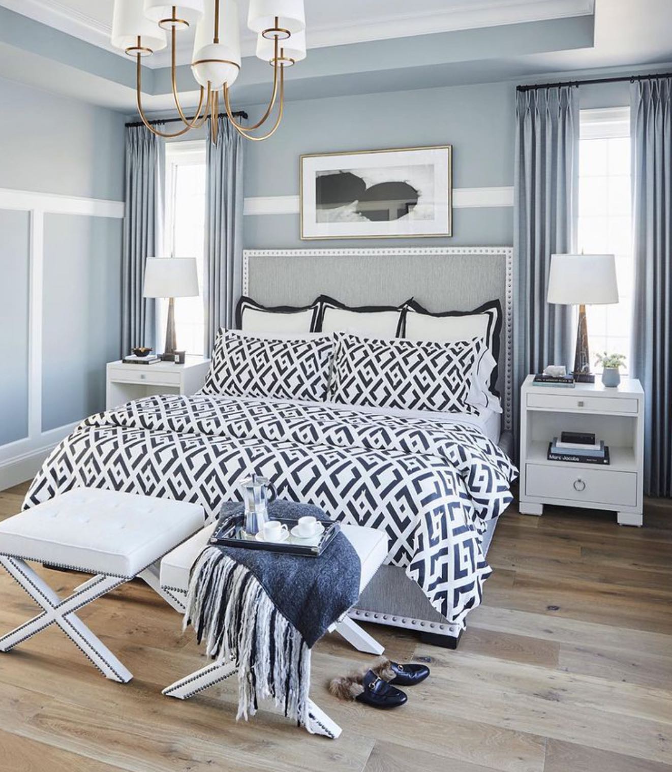 This stunning bedroom designed... - Art and Frame Source, Inc