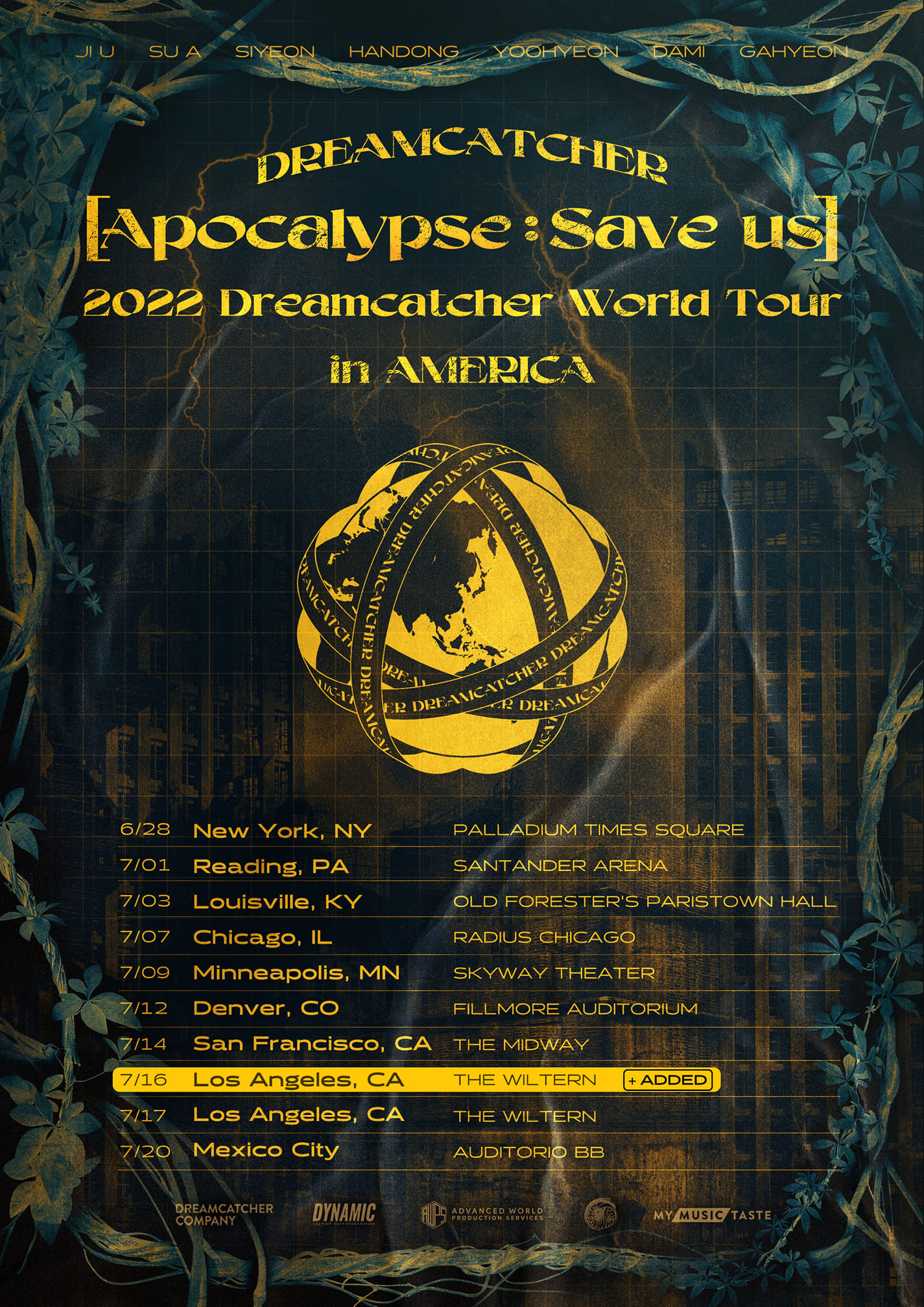 🌑] 2022 #Dreamcatcher World Tour [Apocalypse : Save us] in