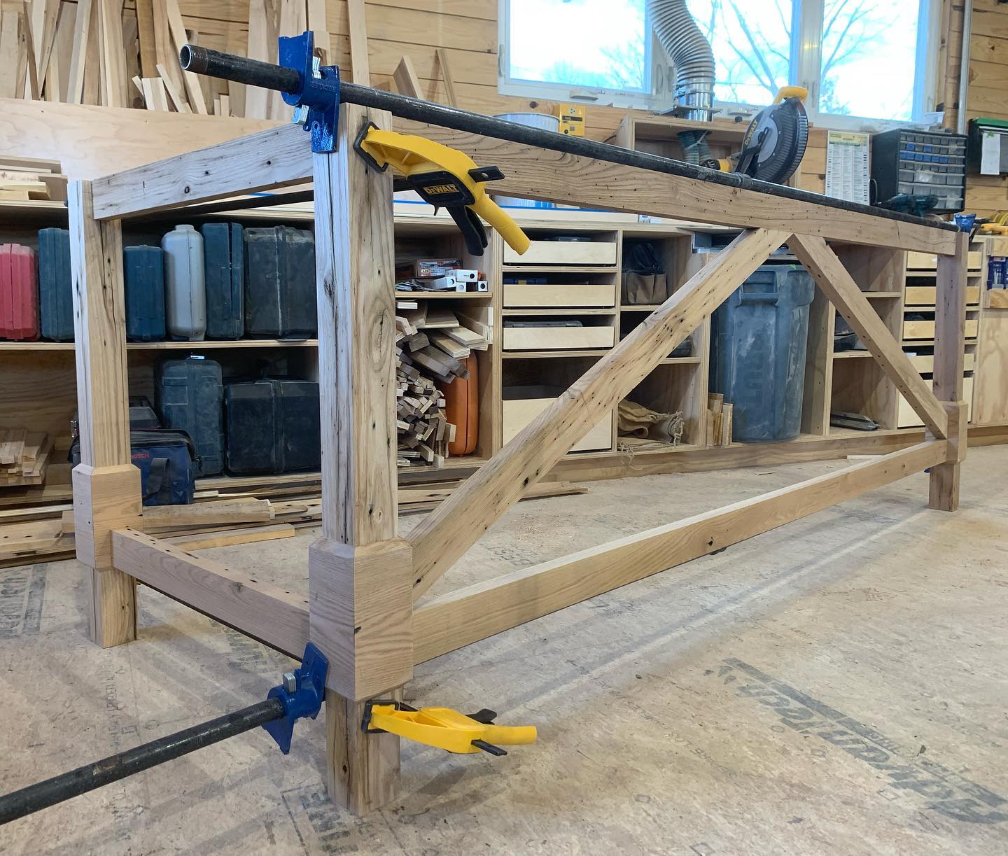 Wooden Hammer - Dry-fit of this reclaimed chestnut frame... | Facebook