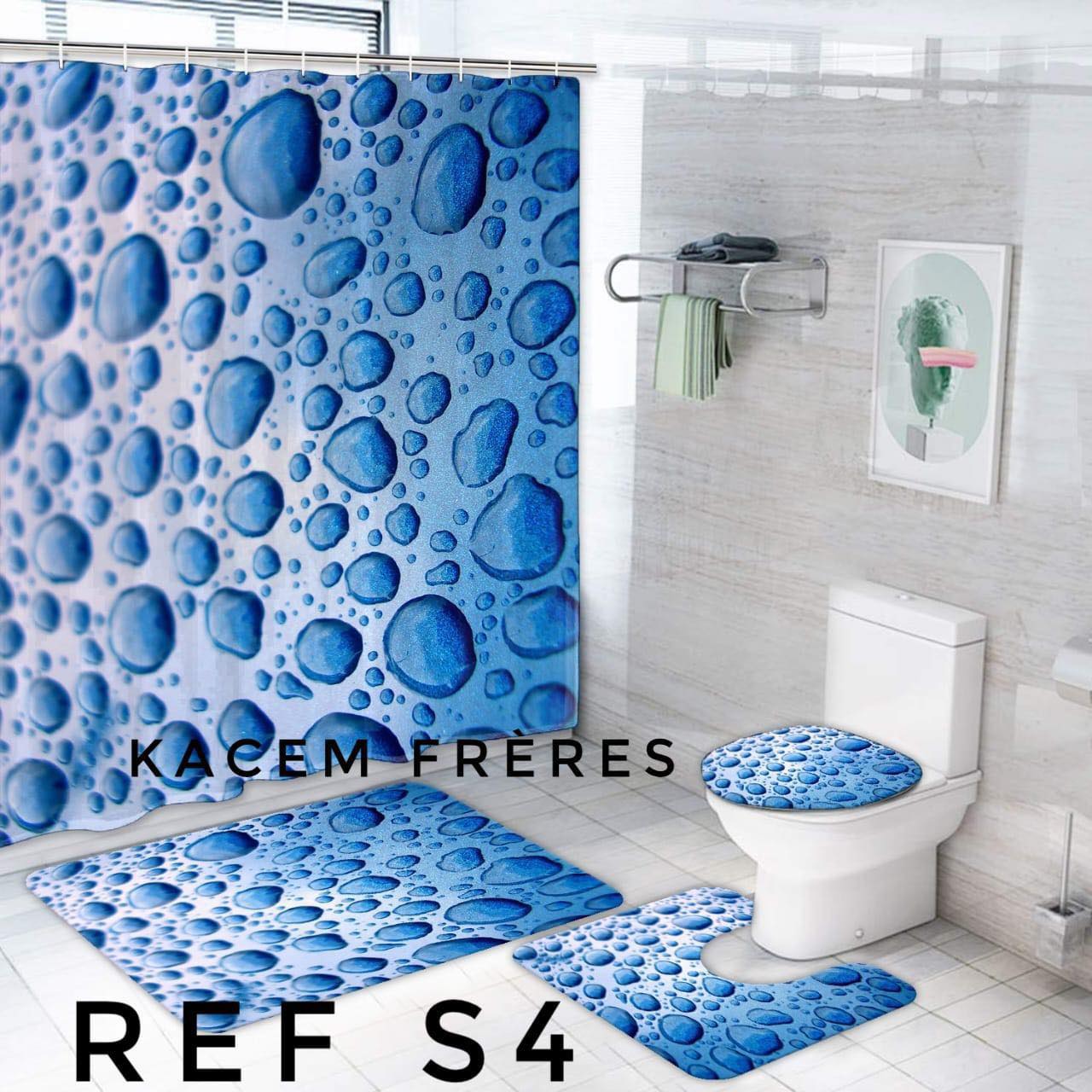 Rideaux de douche et tapis de bain assortis (2026) Meilleures Ventes