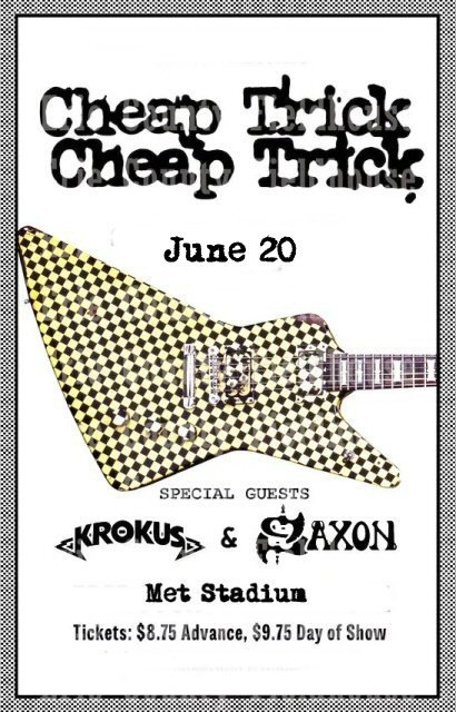 Today in Cheap Trick History 20 June – (1982): Touring to promote