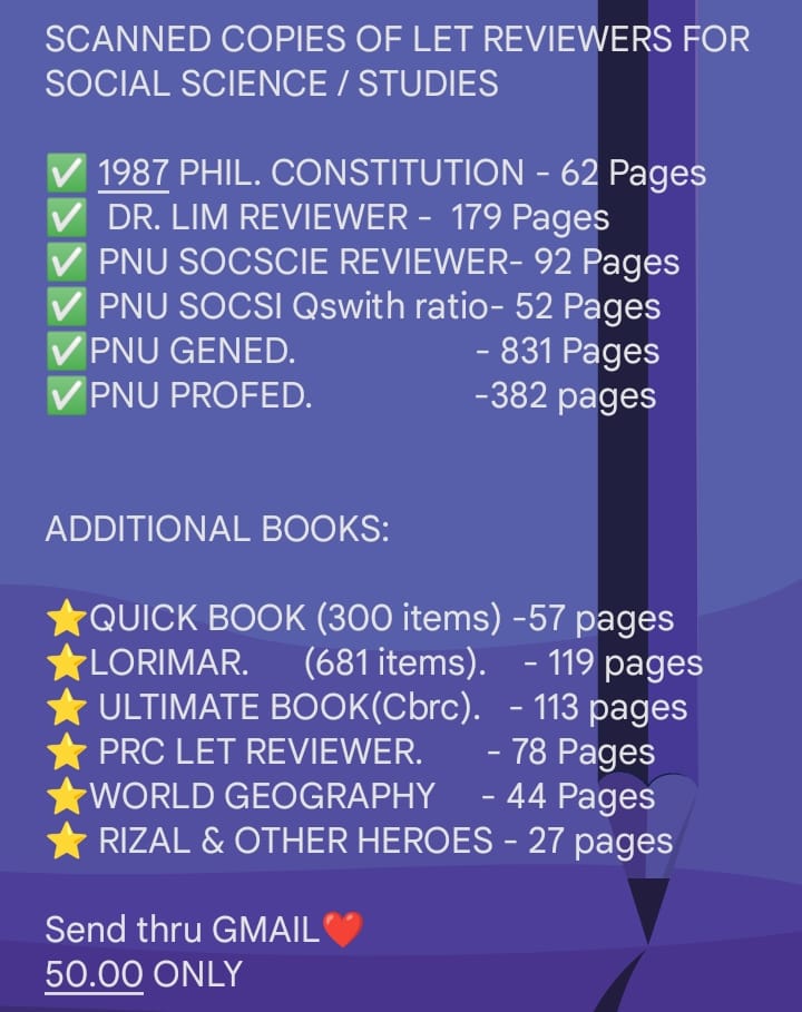 LET Reviewer NOTES