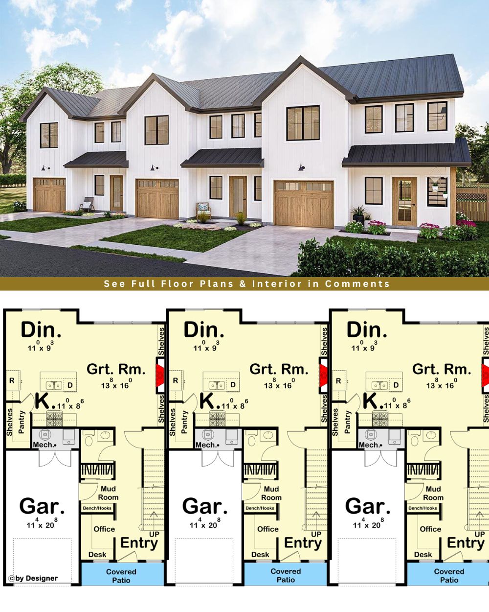Smart - Peek inside this Unique Triplex House Plan with Modern ...