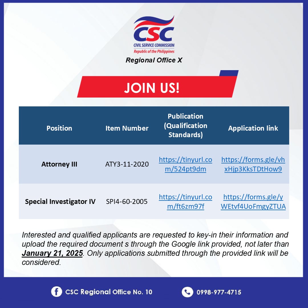 CSC Regional Office X | Cagayan de Oro