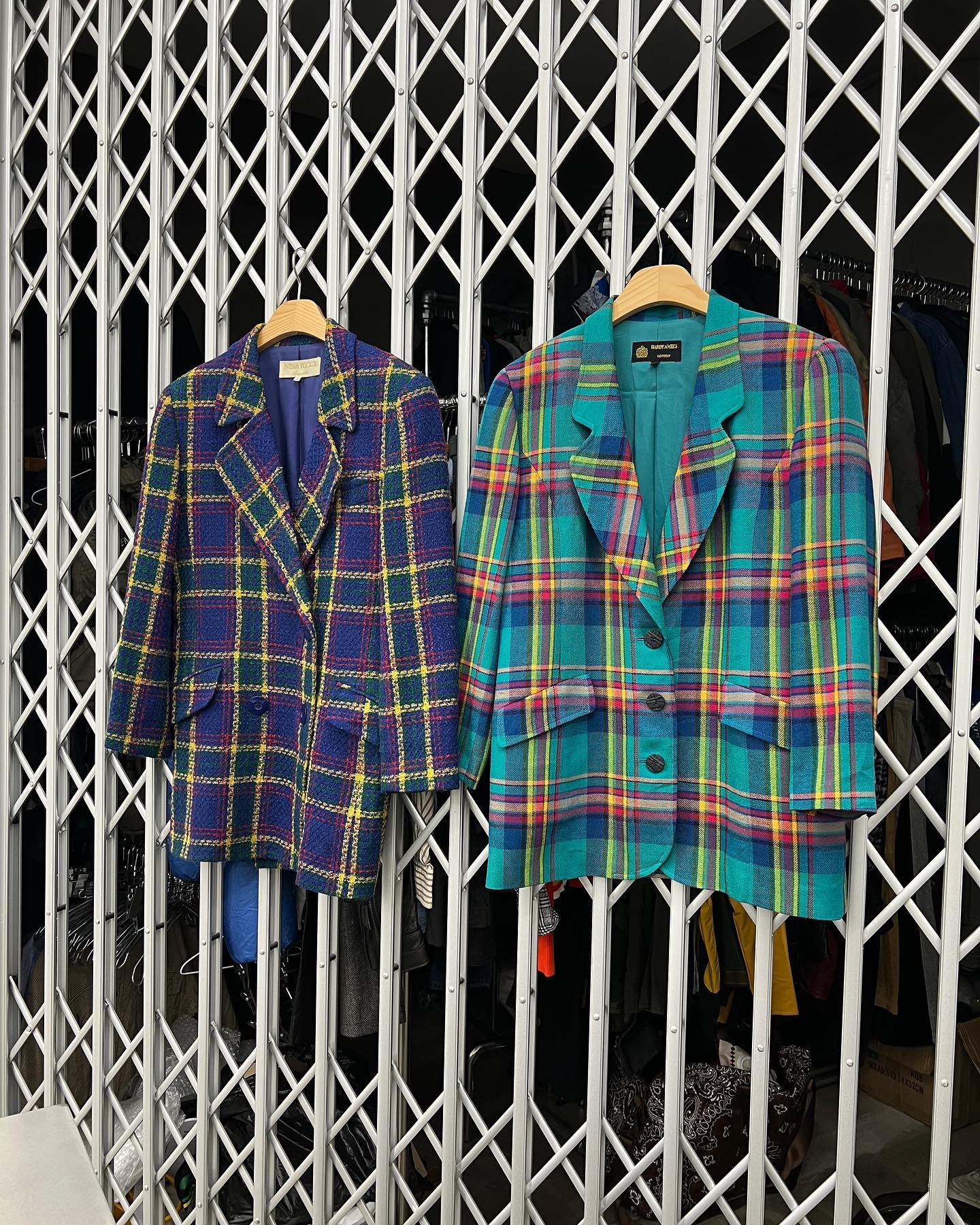 shop__palette - Womens vintage multi color check jacket... | Facebook