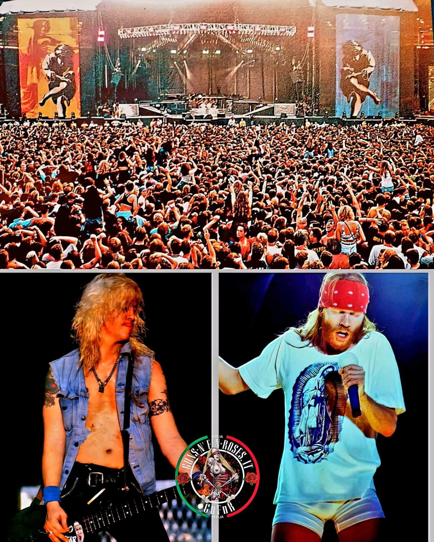 Guns N' Roses 'Use Your Illusion' tour at Wembley Stadium in 1991