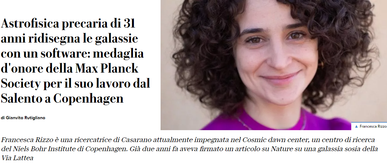 Matematica - Astrofisica precaria di 31 anni ridisegna le...