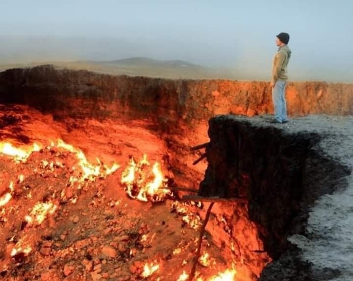 In 1971, a Soviet drilling expedition in Turkmenistan accidentally