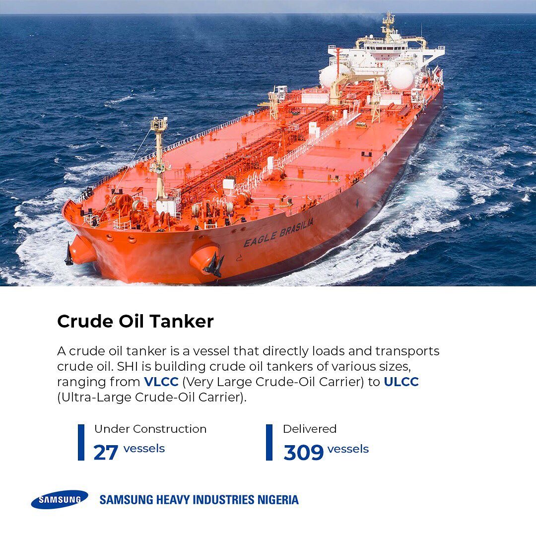 Samsung Heavy Industries Nigeria - A crude oil tanker is a vessel that ...