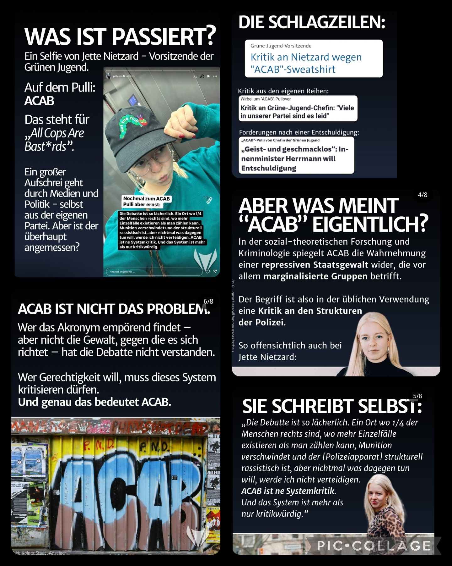 Folgsschwärmer - Zur Einordnung: „ACAB“ ist ein Akronym, das für „All ...