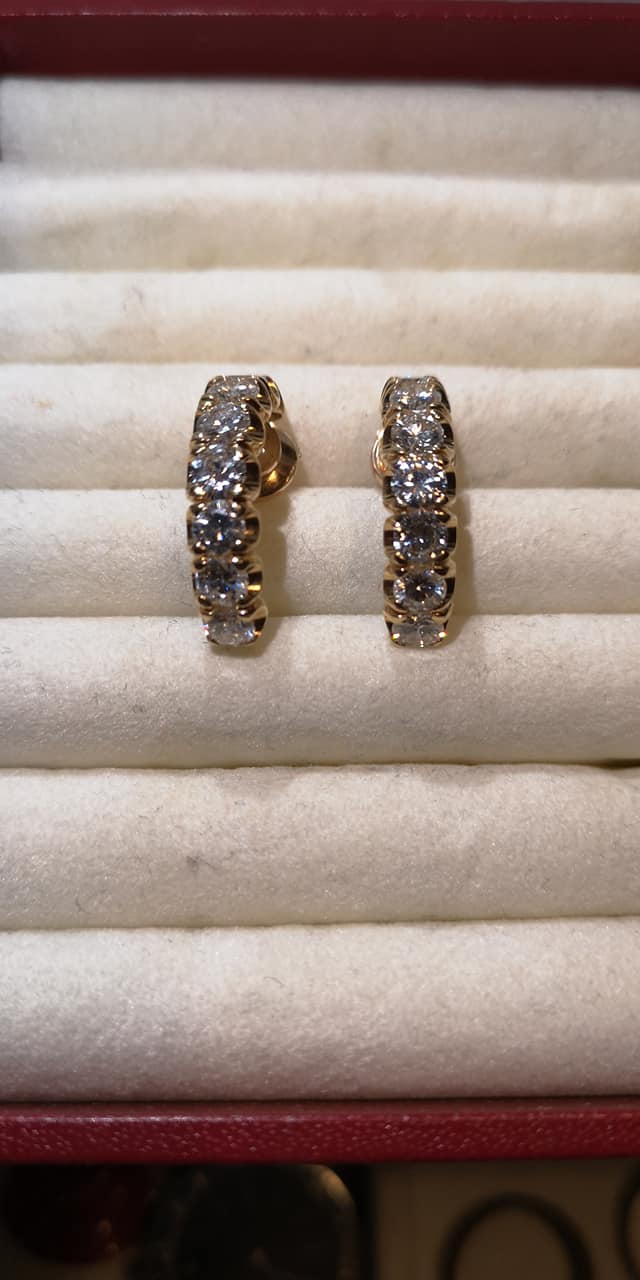 Bague de fiançailles vintage Art déco 2,65 carats en platine