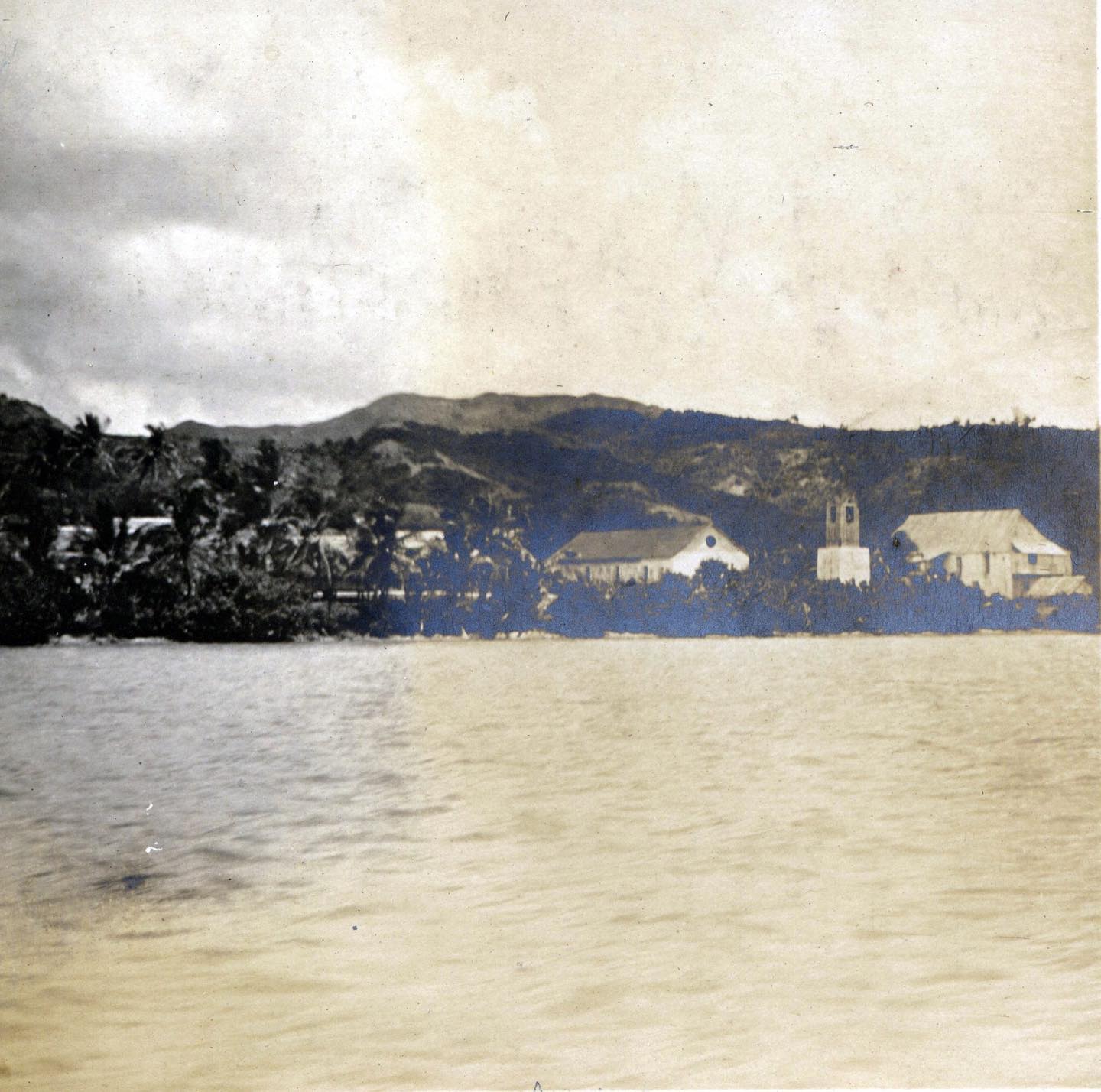 Guam Museum - Two pre-World War II images of one of the...